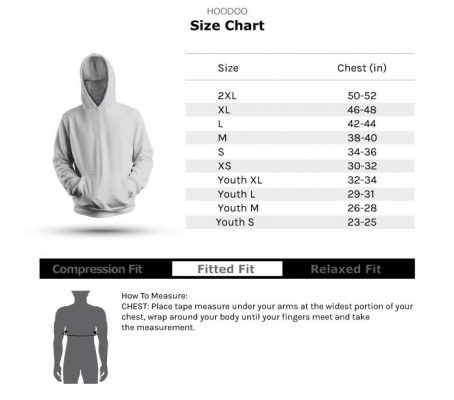 HooDoo Size Chart