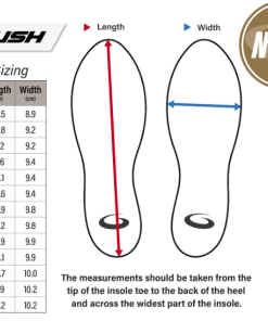 Men's Momentum Rush Curling Shoes Sizing